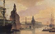 unknow artist The Neva Embankment Near The Academy of Arts china oil painting artist